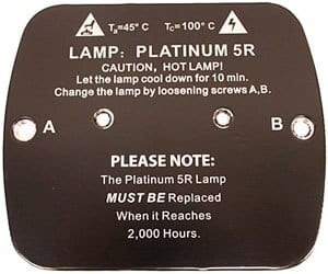 Platinum Beam 5R - Lamp Cover Platinum Beam 5R 50101014711AH0