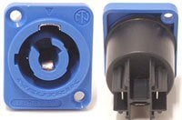 Opti Quad Par - Blue Female Receptacle  ESD0008-B