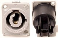 Opti Qa Par - White Female Receptacle  ESD0008-W