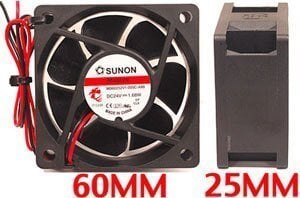 Accu Spot 575 - 24VDC 1.9W Small Fan  KDE2406PTV1 / Z-60416020059