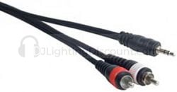 15FT CABLE 1/8" MALE TO RCA STEREO MP-15