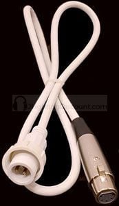 3.3FT WHITE XLR CABLE FOR SIXPAR 300WMG - P000000990