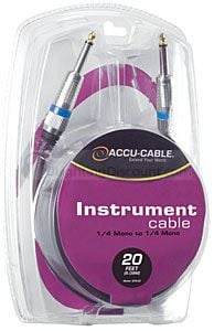 20'INSTRUMENT CABLE, 1/4" MONO