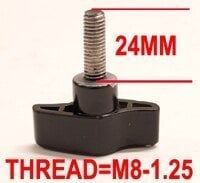 Elar 180 Par Rgbwa - M8-1.25 Bracket Knob  TB05-08-M8X24