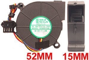 Warlock - 24VDC 2.4W Roller Fan  Z-3014001172