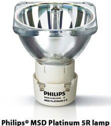 Platinum Beam 5R - Philips MSD Platinum 5R Lamp ZB-MSD PLATINUM 5R