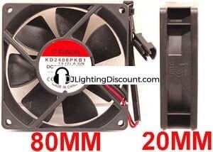 Rayzor Beam 2R - 24VDC 1.4W Fan  Z-KD2408PKB1-2W