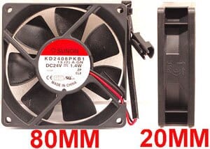 Platinum Spot 5R - 24VDC 1.4W Fan  Z-KD2408PKB1-2W