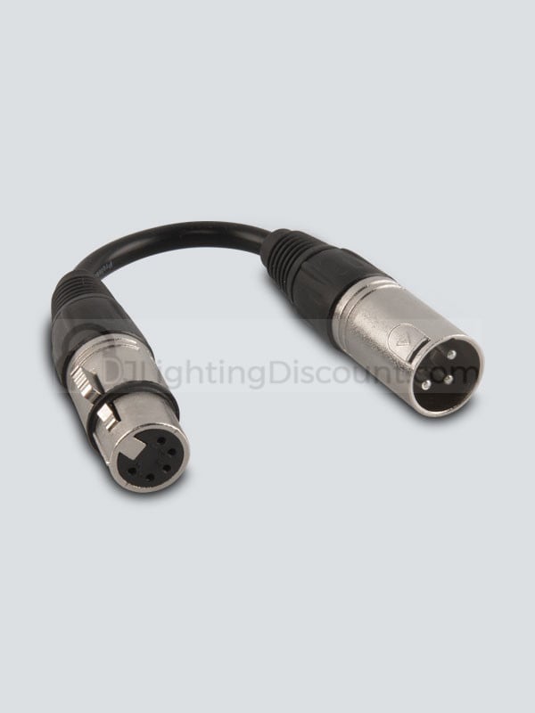 5-Pin F to 3-Pin M DMX5F3M