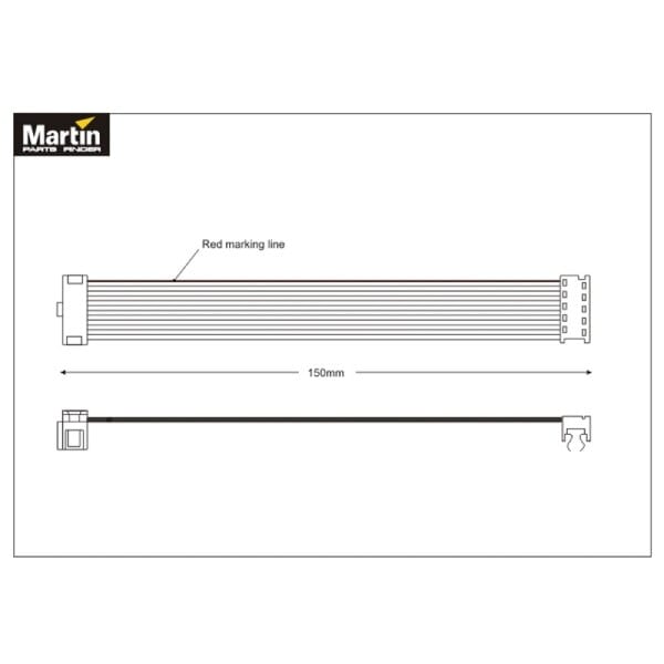 MAC 250 Krypton - Wireset 10 pole flatcable 15cm 11750005